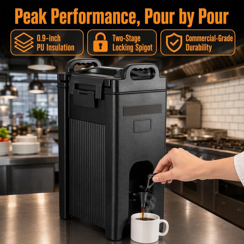 5Gal Insulated Beverage Dispenser 2-Pack Commercial Catering