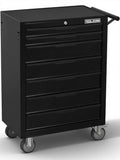 Rolling Tool Chest, 7-Drawer Small Tool Cabinet, Metal Tool Box with Wheels & Locking System, Ergonomic Push-Pull