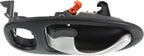 Garage-Pro Interior Door Handle Compatible with 2002-2005 Saturn Vue Front, Driver Side Black Bezel with Silver Lever