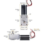 5840-31ZY Worm Gear Motor DC 12V/24V 7RPM~470RPM Speed Adjustable Miniature Small High Torque Power 5.0 1PCS(80RPM,24V)