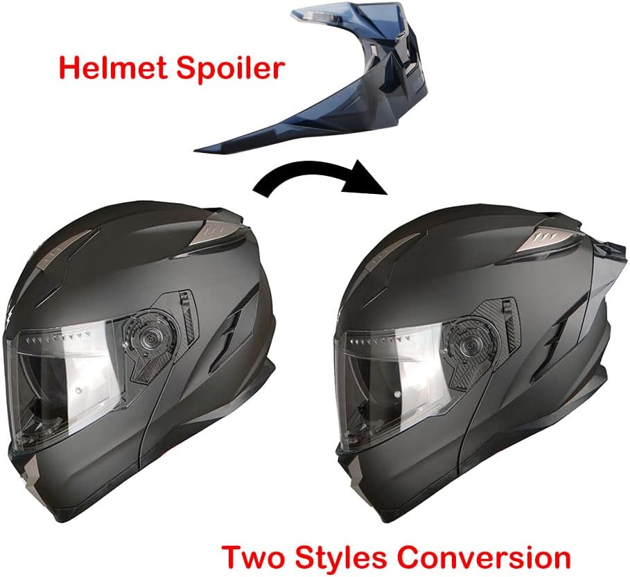 Motorcycle Modular Full Face Helmet DOT Adults Street Bike Flip up Dual Visor Sun Inner Shield Anti Fog Pinlock Ready