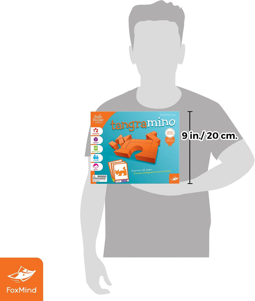 Games: Tangramino Spatial Logic and Visualization Game, Smart Fun with Shapes, 64 Smart Puzzles to Work Through, 6