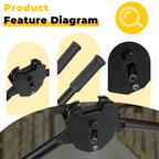 Strapping Sealer/Crimper for 1 1/4" Steel Strapping Band Manual Banding Tool with 19" Extended Handle
