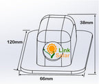 Weatherproof ABS Solar Single Cable Entry Gland,Curved Cable Connector
