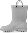 Kids Girls & Boys Rain Boots with Easy-on Handles Outdoors | Waterproof, PVC