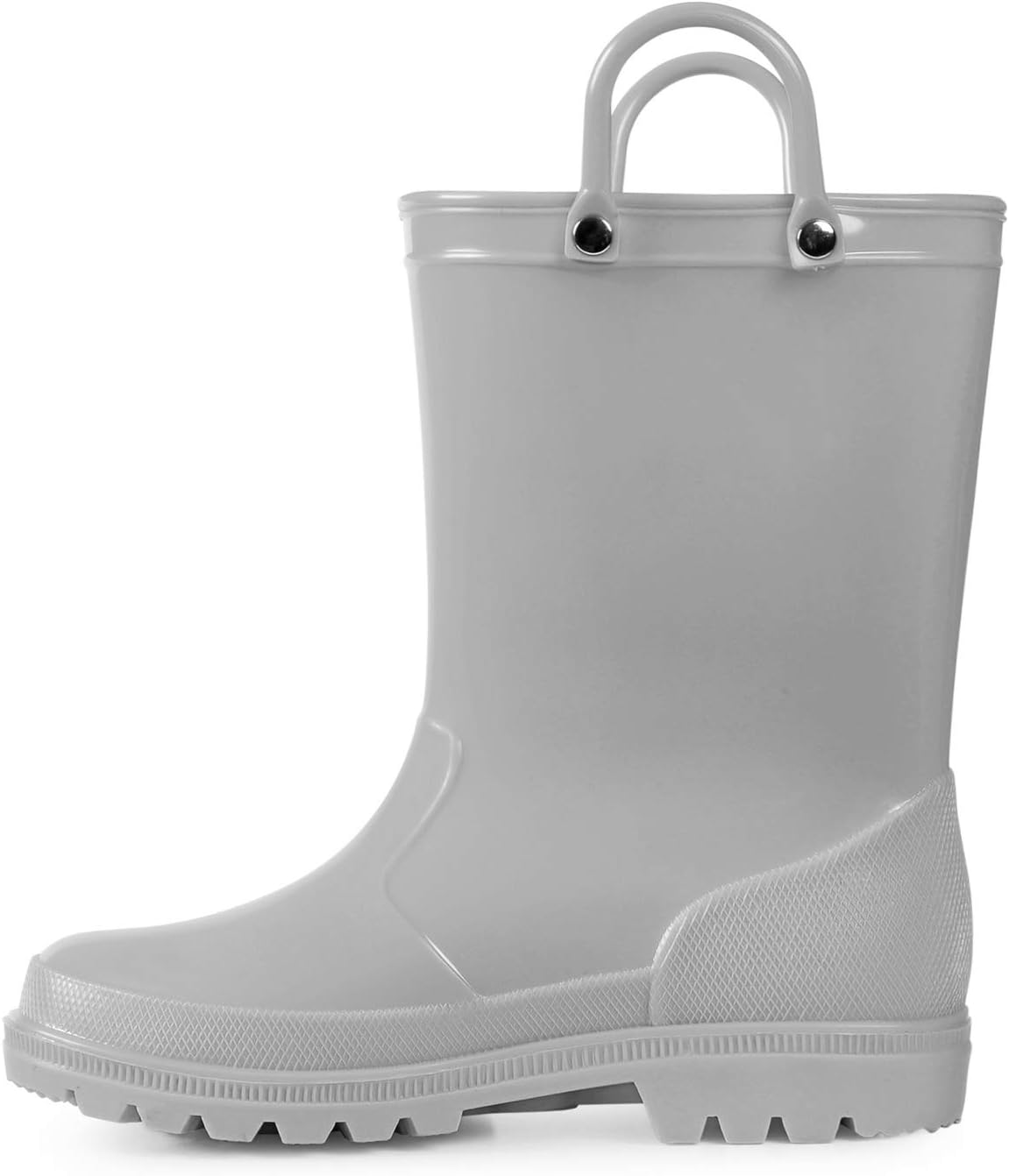 Kids Girls & Boys Rain Boots with Easy-on Handles Outdoors | Waterproof, PVC