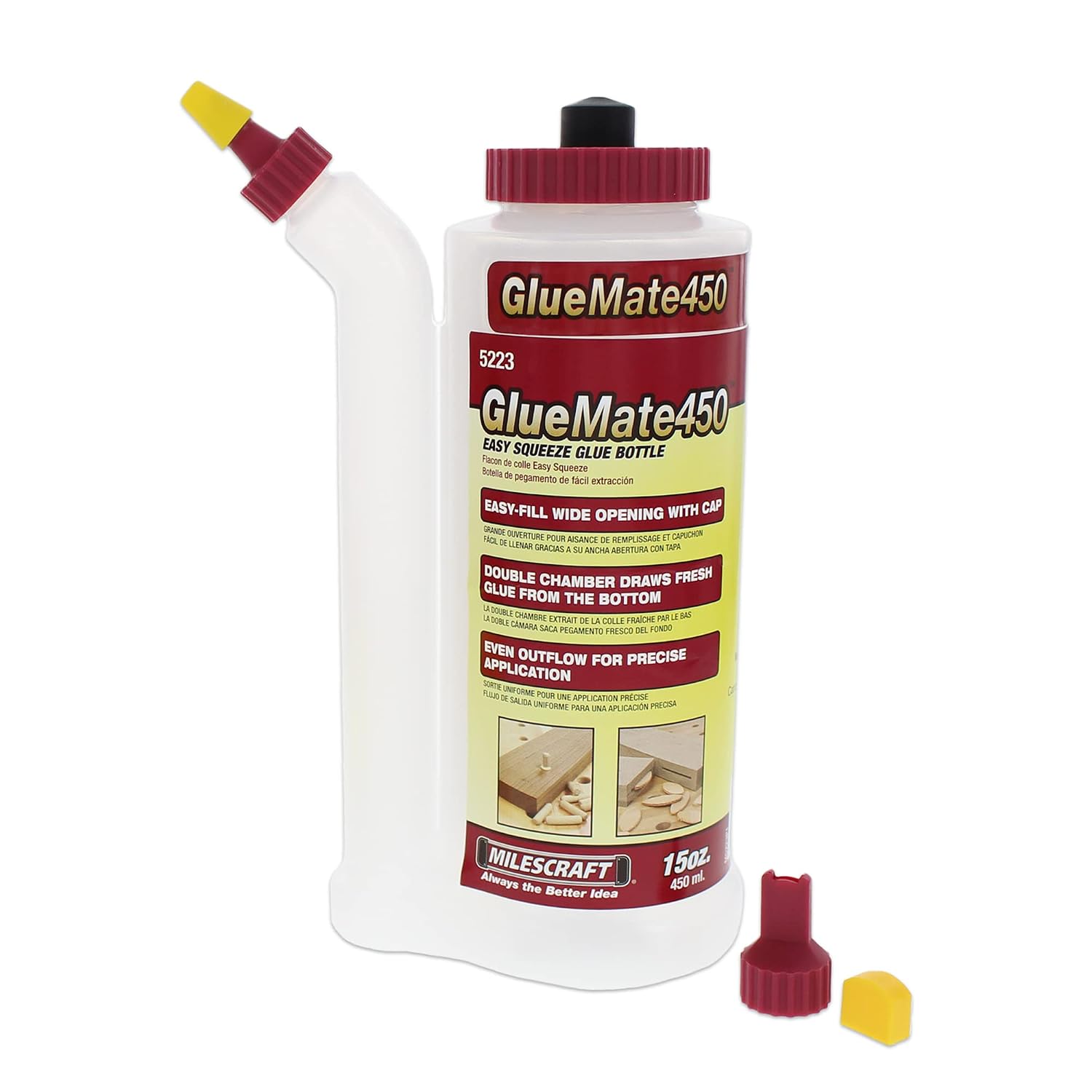 III Wood Glue and Milescraft Precision Glue Bottle Bundle