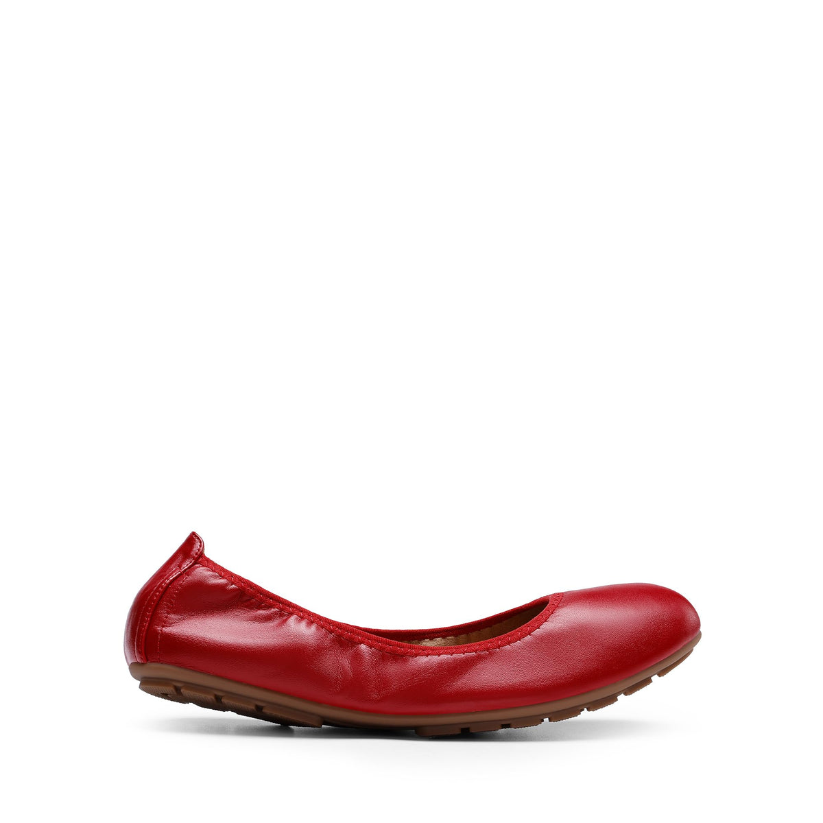 Women Ballet Dressy Foldable Flats,Red,5.5