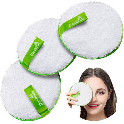 Reusable Makeup Remover Pads, Facial Make Up Removal Wipes, Washable Face Cleaning Cloths, Hypoallergenic for