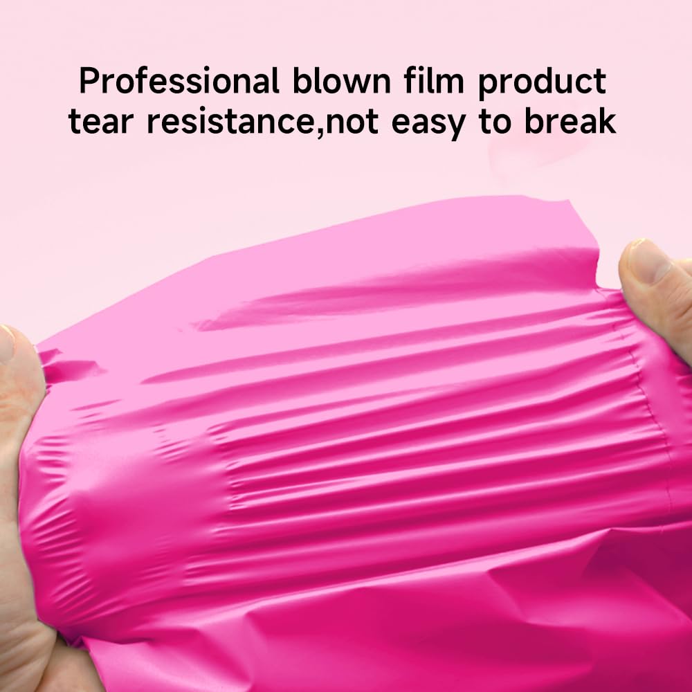 Pink Poly Mailers 14.5x19 Inch, 200 Pack