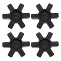 4PCS L095 Solid Jaw Coupling Elastomer Spider Insert NBR Rubber 53.5x12mm for Pumps Fans Motors