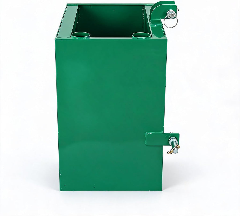 Tractor Ballast Box, 800 Lb Heavy Duty Steel 3 Point Ballast Hitch Box with 2" Quick Hitch Receiver, Category 1 Rear