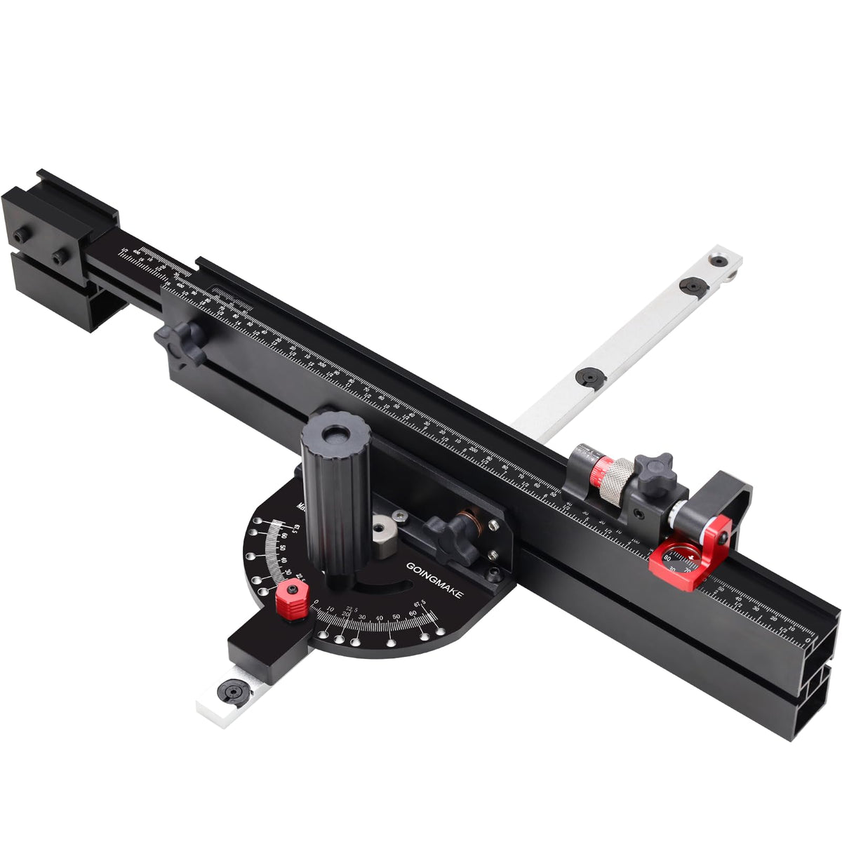 GOINGMAKE Table Saw Miter Gauge for Table Saw with Micro Adjust Flip Stop