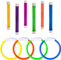 Pool Toys for Kids Ages 4-8 8-12, Summer Pool Diving Toys Set | Colorful Underwater Training Swim Toys for Fun Water