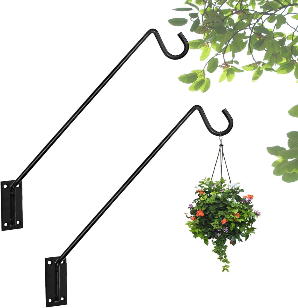 Deck Hook Bird Feeder Hanger Hook Wall Mounted 13.3 Inch 4 Pack for Planters,Plants Flower Suet Baskets,Lanterns,Wind