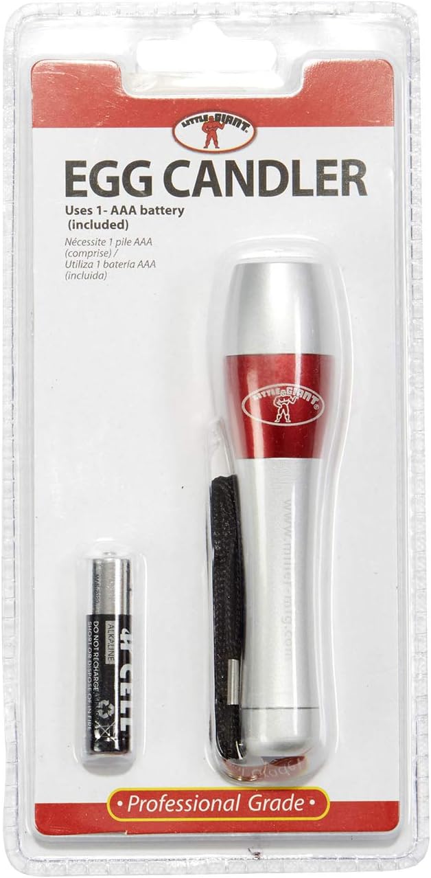 Egg Candler | Handheld Cordless Light for Checking Incubator Egg Development | Compact Incubation Flashlight Tester