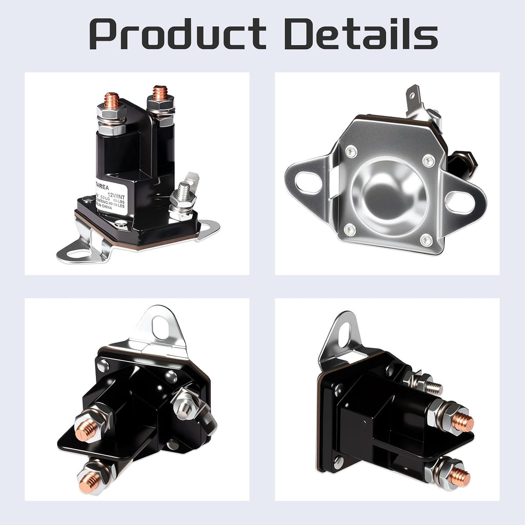 435-097 Solenoid 12V Lawn Mower Starter Solenoids Compatible with Murray 7701100MA 1002004MA 24285 424285 539101714 Toro 111674 6120-430-0500 53490009 MTD 725-0530 725-0771