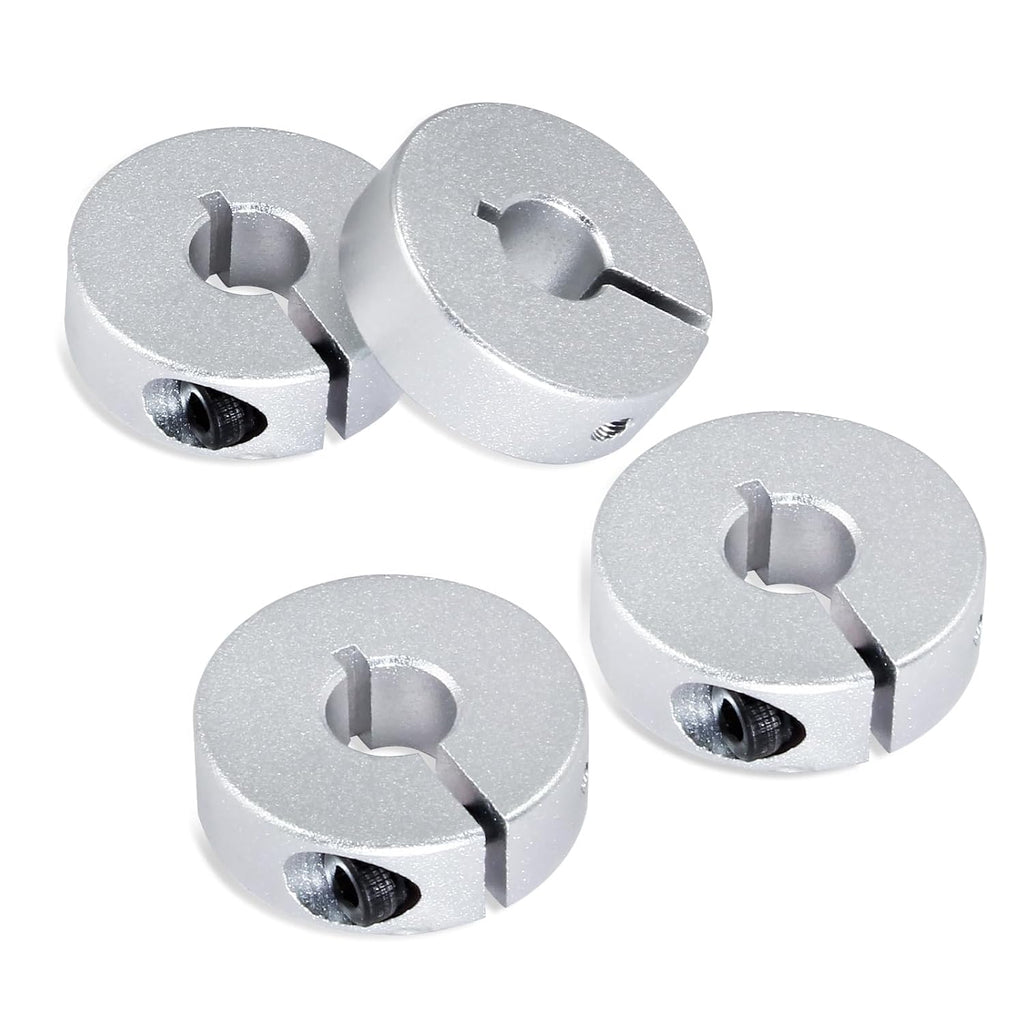 Hordion 4Pcs 8mm Split Shaft Collar, 8mm Bore Diameter, 25mm OD, 8mm Thick