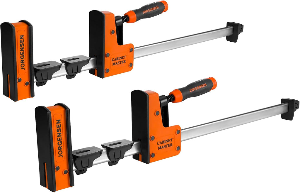 24-Inch Parallel Clamps, 2-Pack Bar Clamps, 2200 lbs Load Limit | Heavy-Duty Wood Clamps, Cabinet Master Bar Clamps