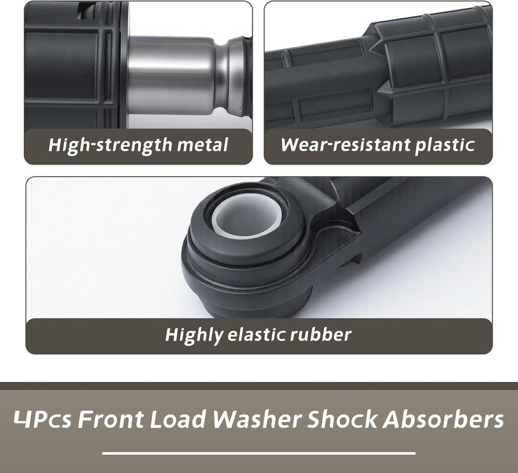 4PCS WH03X29516 Washer Shock Absorbers Compatible with GE Washer Washing Machine Shock Absorbers Replaces PD00073502 PS16217190 AP6986712 EAP16217190