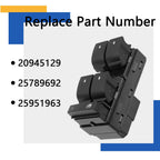 Driver Side Power Master Window Switch for 07-13 Chevy Silverado
