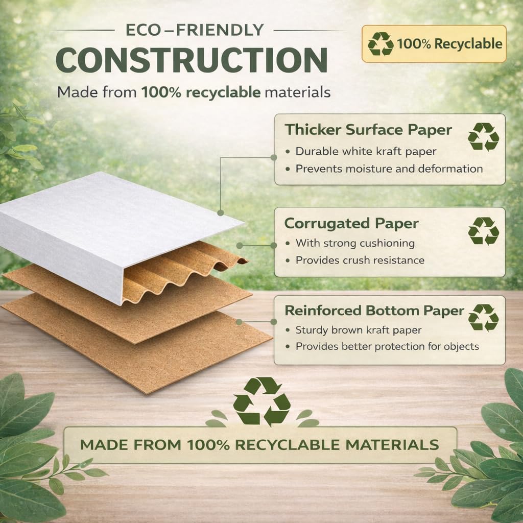 Corrugated Shipping Boxes 12x9x4Inches, 30Pack Kraft Cardboard Literature Mailers, Durable Small Business Mailing