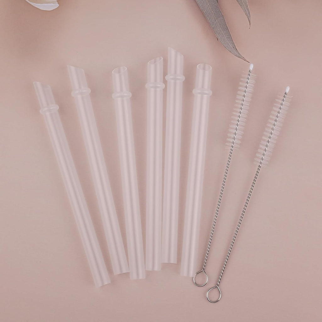 Replacement Straws Set Compatible With Reduce Kids Coldee 2.0 Tumbler 14 Oz,Spill-Proof Replacement Silicone Top Lid