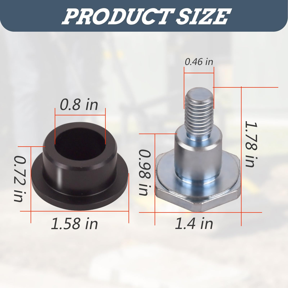 SeDeplacer Handle Bushing Bolt Kit,1Set,P/N 5100004367 5100028928