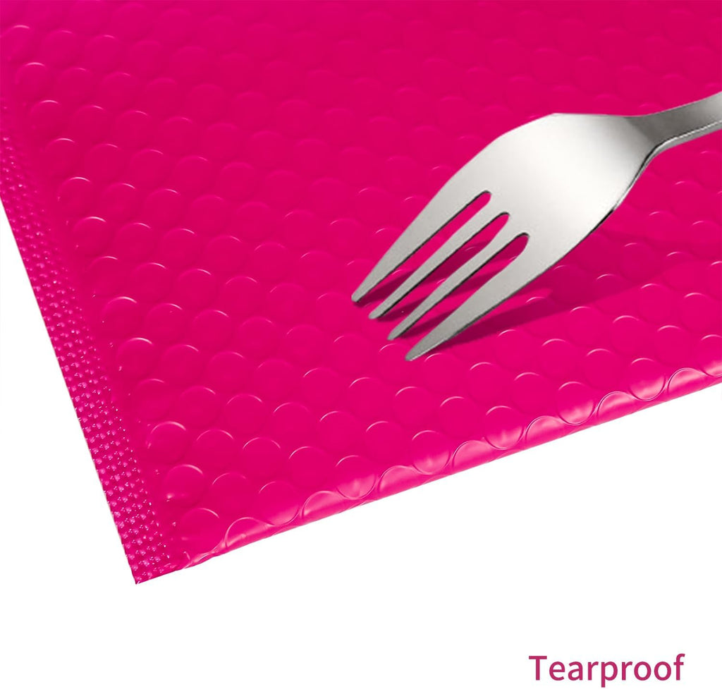 8.5x11 Inch 30 Pack Pink Bubble Mailers, Waterproof Padded Envelopes, Self Seal, Strong Adhesion Bubble Envelopes