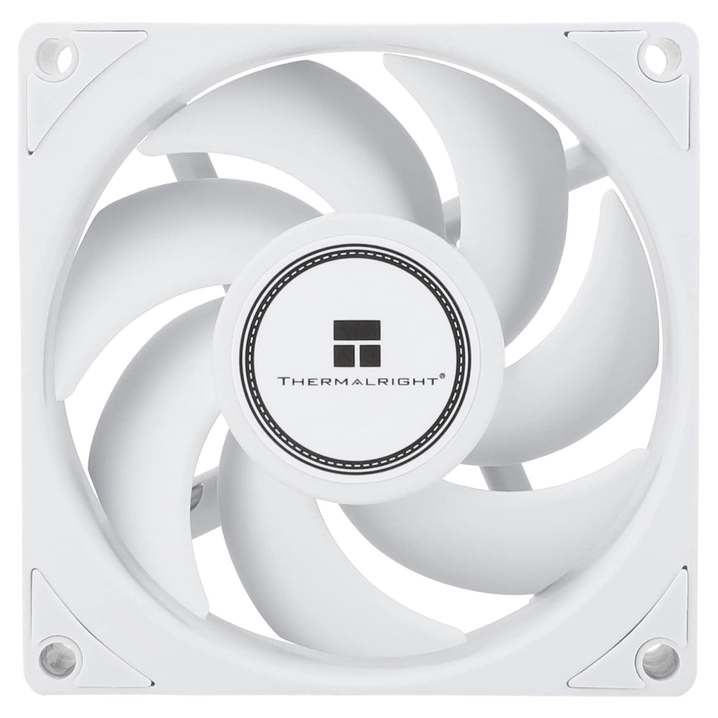Thermalright TL-B8W CPU Fan, Computer Case Cooling Quiet 4pin PWM Fan, 80mm Silent PC Cooling, wtih 2200RPM Speed, Low Noise 24dba, Desktop CPU Cooler(80mm,White)