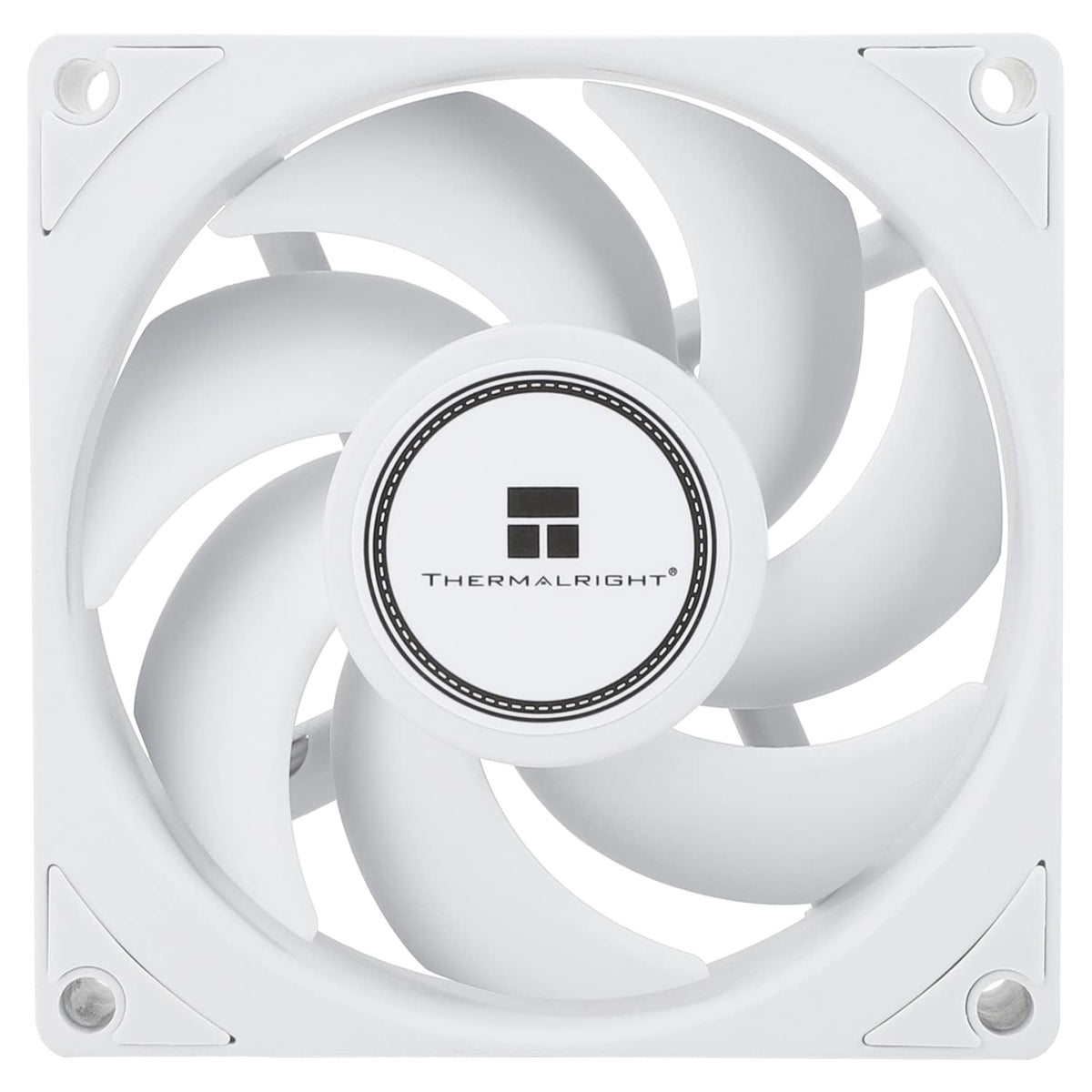 Thermalright TL-B8W CPU Fan, Computer Case Cooling Quiet 4pin PWM Fan, 80mm Silent PC Cooling, wtih 2200RPM Speed, Low Noise 24dba, Desktop CPU Cooler(80mm,White)