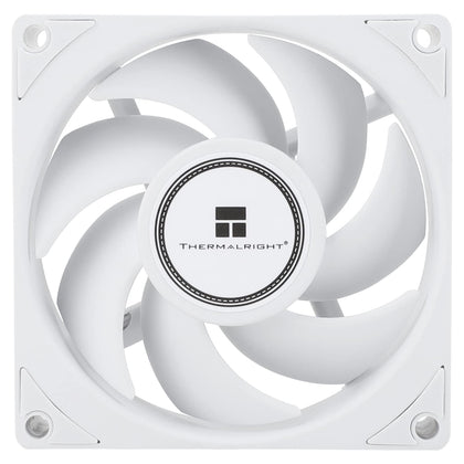 Thermalright TL-B8W CPU Fan, Computer Case Cooling Quiet 4pin PWM Fan, 80mm Silent PC Cooling, wtih 2200RPM Speed, Low Noise 24dba, Desktop CPU Cooler(80mm,White)