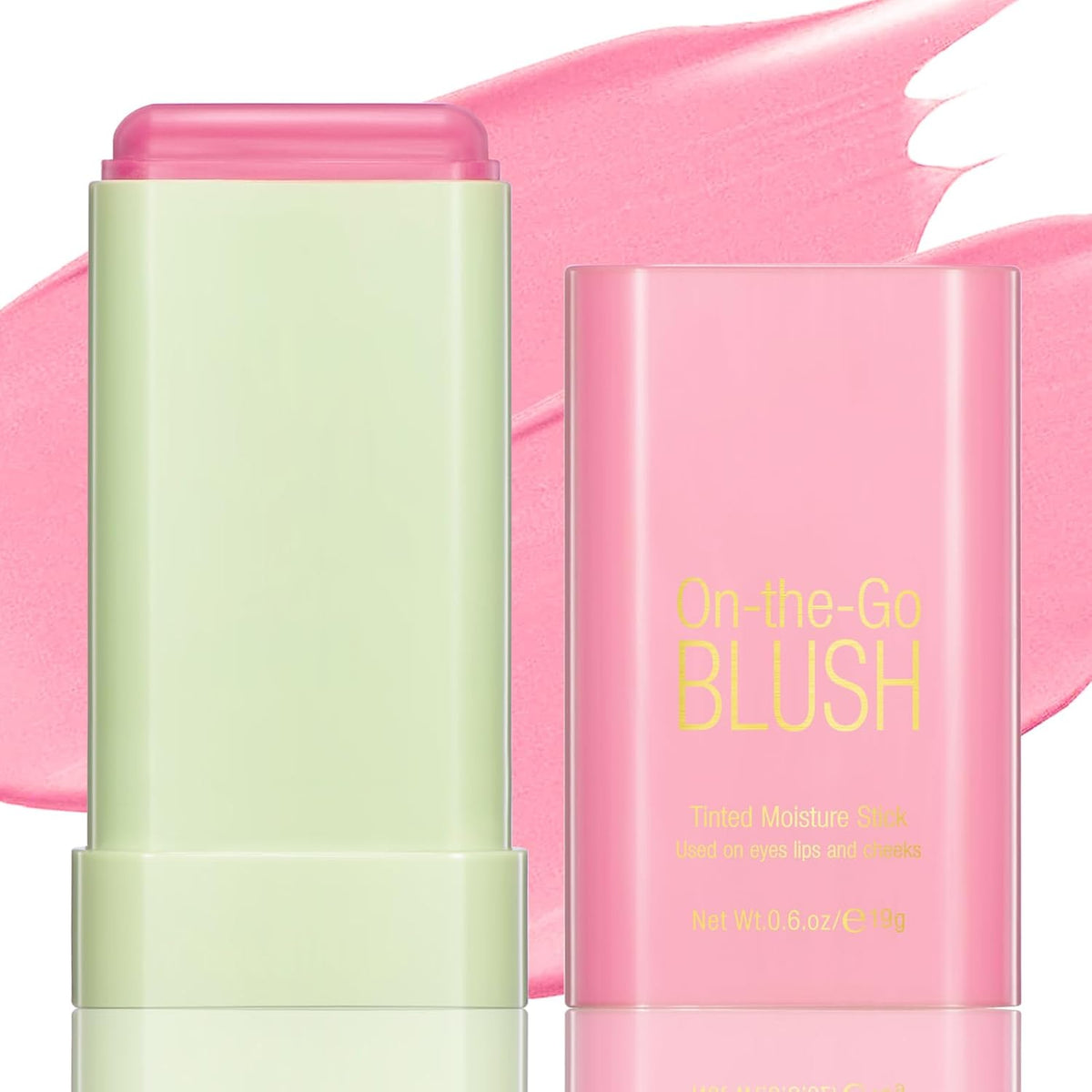 Blush Stick for Cheeks - Cream Makeup Blush Wand, Solid Moisturizer Stick for Cheeks Tint, Natural Blendable