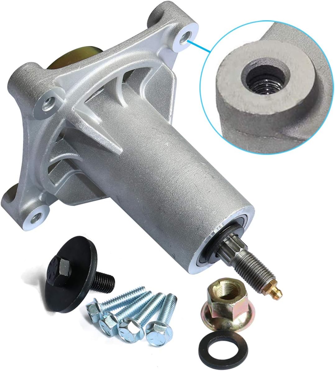 KOOTANS 187292 Spindle Assembly Fit for Husqvarna 587820301 587819701 532187281 587125401 532192870 532187281 539112057 YTH22V46 YTH24V48, Ariens 21546238 21549012 and 42" 46" 48" 54" Mower Deck