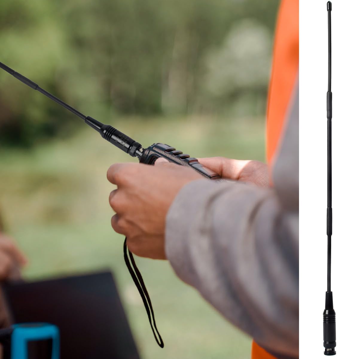 27MHz BNC 13in Antenna for Cobra Midland Uniden BNC Handheld CB Radio | for Cobra HH50WXST MRHH350FLT C75WXST HH38