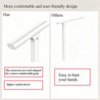 2 Pack Hand Rails for Outdoor Steps,3 Step White Railing Kit