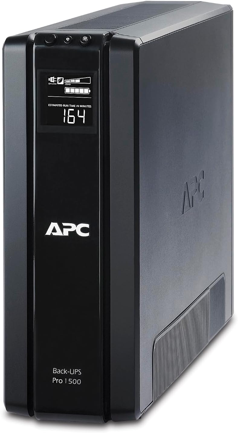 1500VA/900W Back-UPS Pro UPS Battery Backup for Home Office Electronics