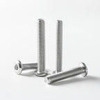 M12 x 50mm (6 Pack) Metric Flat Head Hex Socket Cap Screws Bolts, 304 Stainless Steel 18-8, Hex Drive, Bright Finish, Fully Machine Thread