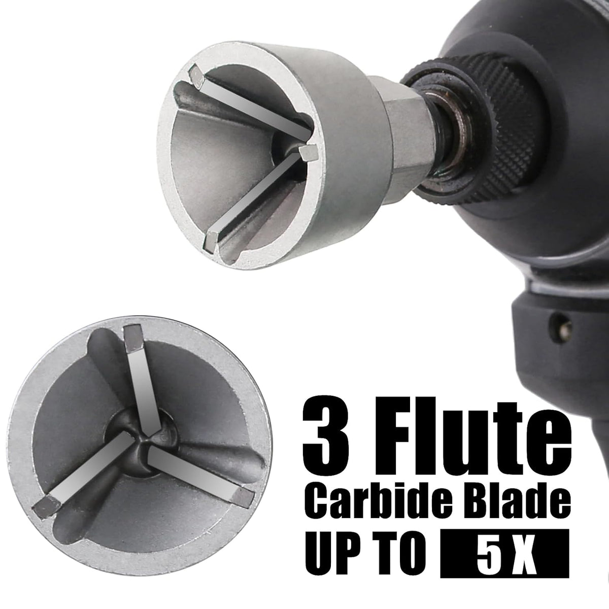 1/8"-3/4" External Chamfer Drill Bit, Bolt Deburring Tool for Metal