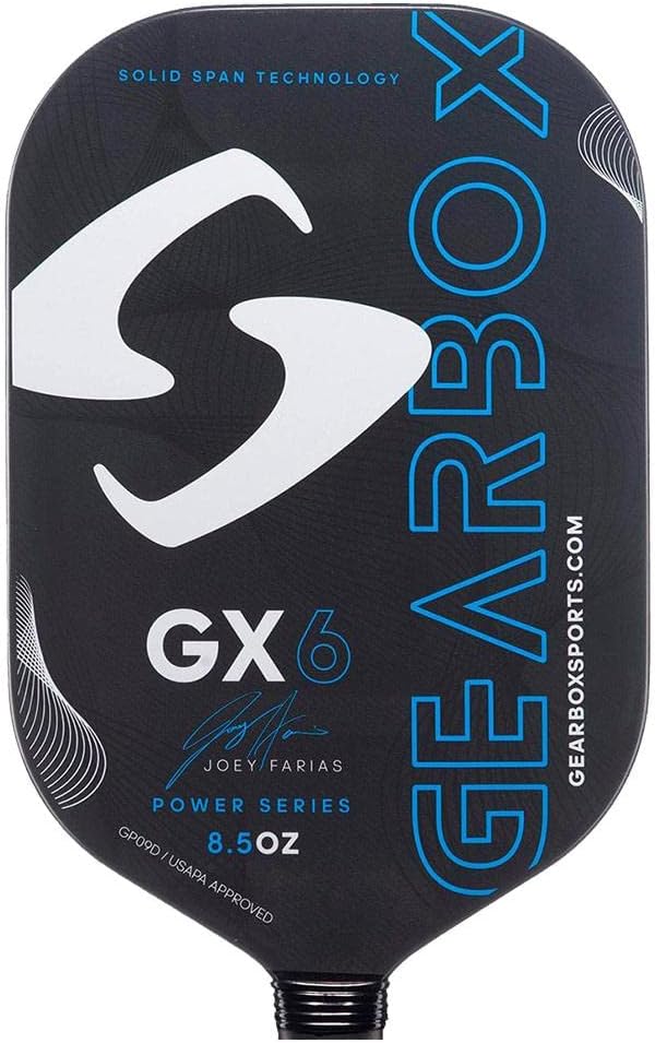 Gearbox GX6 Carbon Fiber Pickleball Paddle