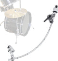 Snare Drum Cymbal Clamp，Cymbal Expansion Clip,Silver | Cymbal Extension Mount Clamp for Splash, Crash and Effects