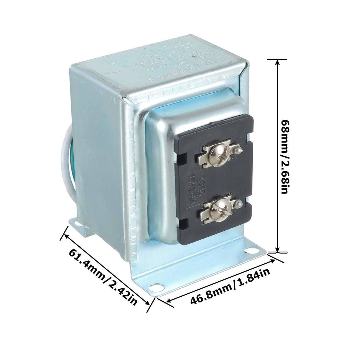 BOJACK Doorbell Transformer 16V 30VA AC Power Supply Thermostat