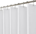 Waterproof Fabric Shower Curtain Liner,72x72 Inch White,1 Pack | 3 Heavy-Duty Magnets,Machine Washable,Durable