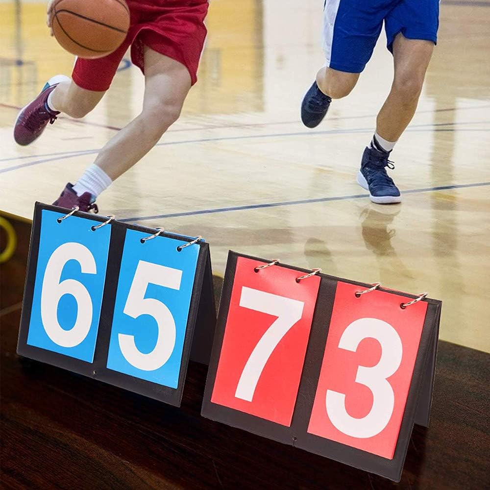 Portable Table Top Scoreboard Flipper, Multi Sports Score Flip Scoreboard
