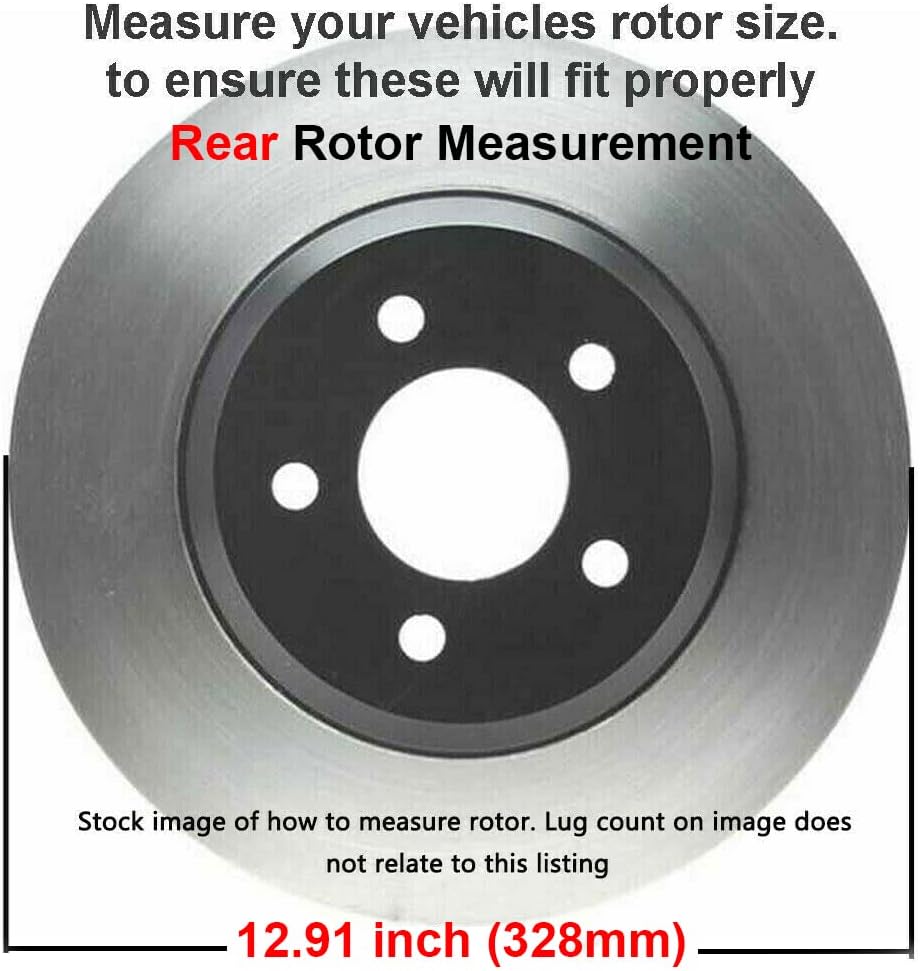 Rear Brake Kit for 2012-2016 Chrysler Town & Country | Journey Ram C/V Brake Rotors and Ceramic Brake Pads