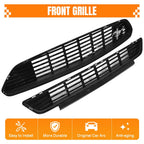 MODILOVER Upper & Lower Grille for 2015-2017 Ford Mustang, Black, CS Style