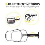 RERPRO Side Mirrors Doors Off for 2007-2018 Jeep Wrangler JK, Telescopic