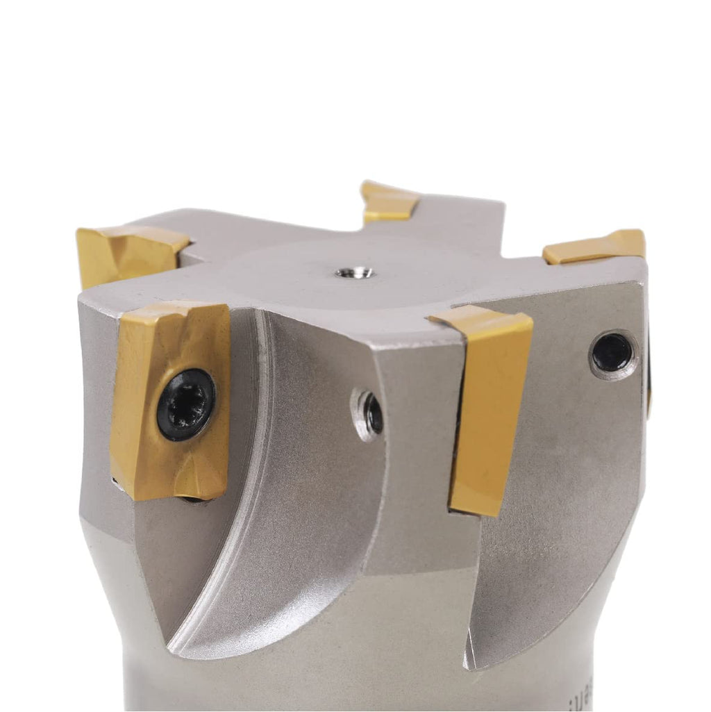 R8 Indexable 2-1/2" End Mill, Carbide Insert 90° Milling Cutter
