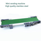 ERICAT Automatic Conveyor Belt, 10 * 50CM Small Conveyor Cargo Lane, Forward/Reverse/Pause Functions, 1.8-7.6cm/s Adjustable Speed and Improves Work Efficiency, for Packaging Factory, Production Line
