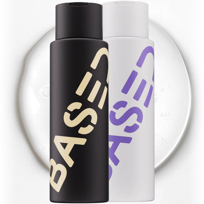 BASED Shower Duo Shampoo & Conditioner Bundle with Peppermint Oil & Coconut Oil, Cleansing Shampoo & Hydrating